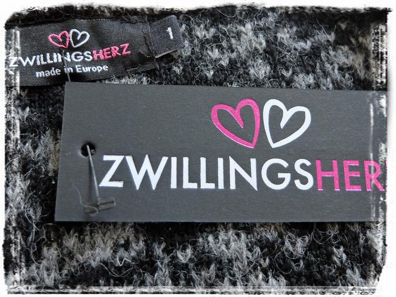 ZWILLINGSHERZ Strickjacke Boucle mit Wolle SCHWARZ GRAU - jetzt günstig  kaufen!